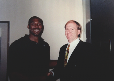 Mark with NBA star, Karl Malone