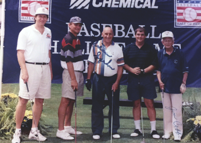 Mark playing at a National Baseball Hall of Fame golf event