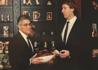 Mark with Vince Lombardi
